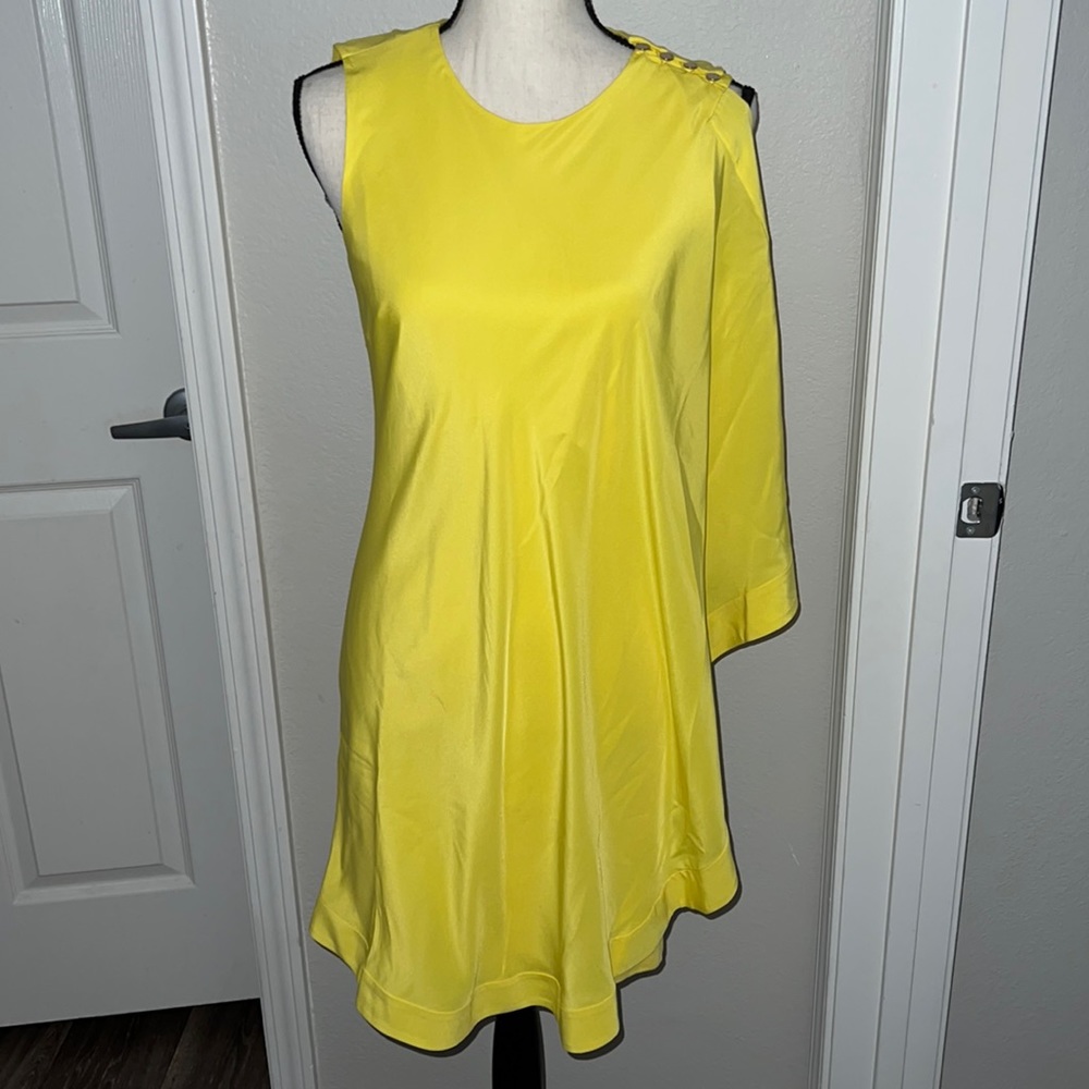 Women Ted Baker London Yellow Fitted Dress 2